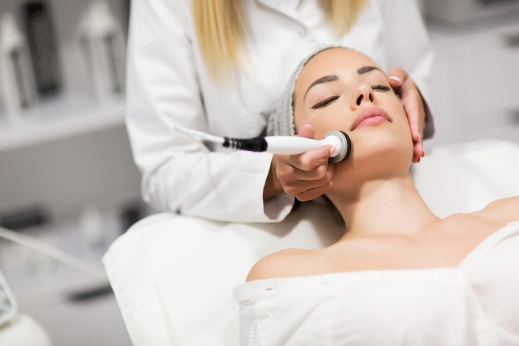 A relaxing medspa session with advanced facial treatment.